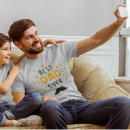 Cadeau voor vader moderne typografie beste papa oo t-shirt