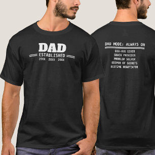 Cadeau voor vader om vader te worden t-shirt