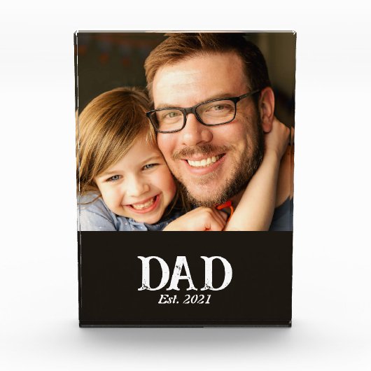 Cadeau voor vader op Vaderdag Fotoblokken (Voorkant)