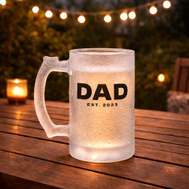 Cadeau voor Vader Oprichting voor Vader Matglazen Matglas Bierpul