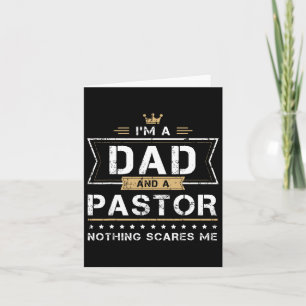 Cadeau voor vader & predikant Niets maakt me bang  Kaart