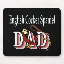 Cadeau voor vader van Engelse Cocker Spaniel Muismat