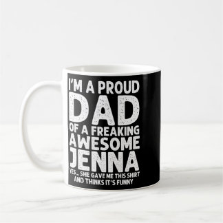 Cadeau voor vader van Jenna Vaderdag Funny Persoon Koffiemok