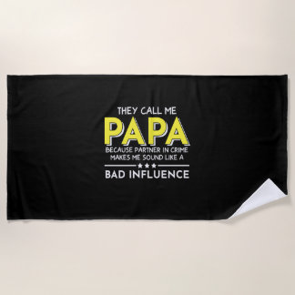 Cadeau voor vader Ze noemen me Papas Strandlaken