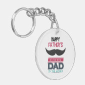 Cadeau voor Vaderdag Acryl Sleutelhanger (Voorkant Links)