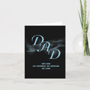 Cadeau voor Vaderdag – Geduld Wijsheid Liefde Vade Kaart
