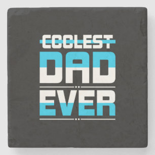 Cadeau voor Vaderdag Koelste Papa Ooit Stenen Onderzetter