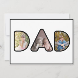 Cadeau voor Vaderdag met collage van foto's van va