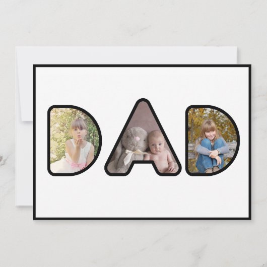 Cadeau voor Vaderdag met collage van foto's van va (Voorkant)