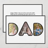 Cadeau voor Vaderdag met collage van foto's van va (Voorkant / Achterkant)