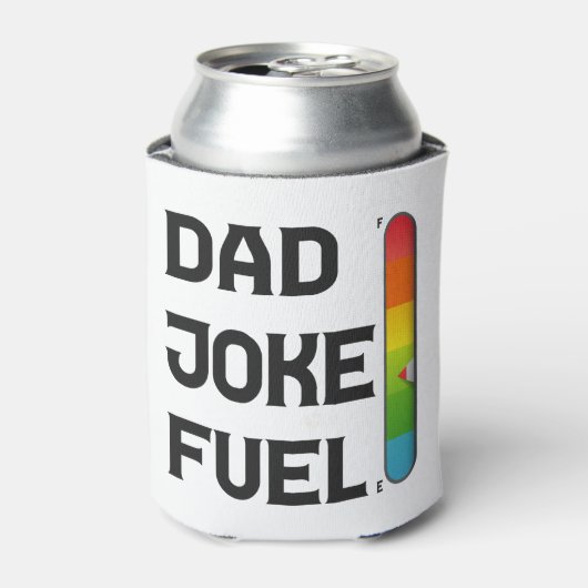 Cadeau voor Vaderdag met grappige vadergrap  Blikjeskoeler (Blikje Voorkant)