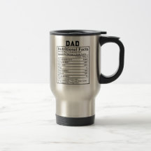 Cadeau voor Vaderdag met voedingsfeiten voor papa