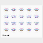 Cadeau voor Vaderdag Ronde Sticker (Vel)