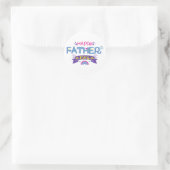 Cadeau voor Vaderdag Ronde Sticker (Tas)