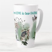 Cadeau voor Vaderdag van de dochter Latte Mok (Rechterhoek)