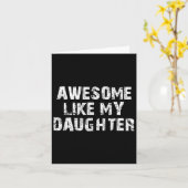 Cadeau voor vaderdag van dochter Geweldig zoals ik Kaart (Gele Bloem)