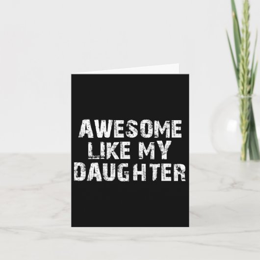 Cadeau voor Vaderdag van dochter Geweldig zoals M Kaart (Voorkant)