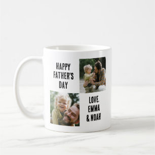 Cadeau voor Vaderdag voor Hem, Aangepaste 2 Foto Koffiemok