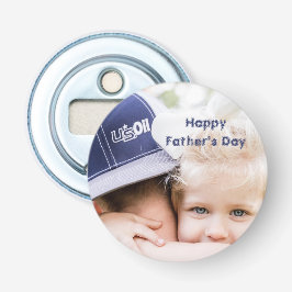 Cadeau voor Vaderdag voor papa | Aangepaste foto & Button Flesopener