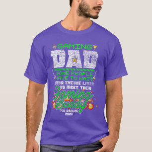 Cadeau voor vaderdag voor videogamespeler Gamer va T-shirt
