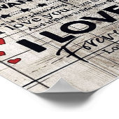 Cadeau voor vaders verjaardag | Brief aan mijn man Poster (Hoek)