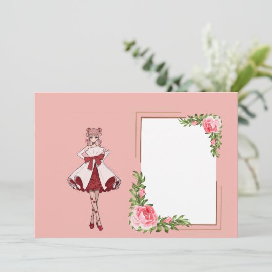 cadeau voor valentijn kaart (Staand voorkant)