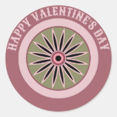 CADEAU VOOR VALENTIJNSDAG VRIENDIN, VROUW, MAN RONDE STICKER (Voorkant)