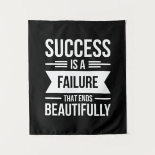 Cadeau Voor Verjaardag Succes Is Een Mislukking Wandkleed