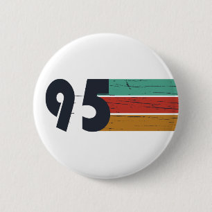 Cadeau voor verjaardagsfeestje uit 1995 vintage ronde button 5,7 cm