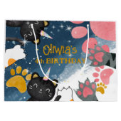 cadeau voor verjaardagsgeschenk voor magische cati groot cadeauzakje (Achterkant)