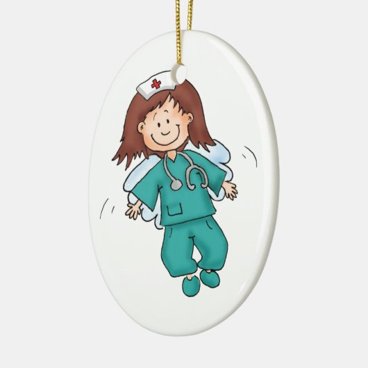 Cadeau voor verpleegkundigen - Personaliseren met  Keramisch Ornament (Links)