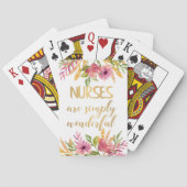 Cadeau voor verpleegkundigen pokerkaarten (Achterkant)