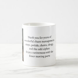 Cadeau voor vertrekkend organist of koordirigent koffiemok