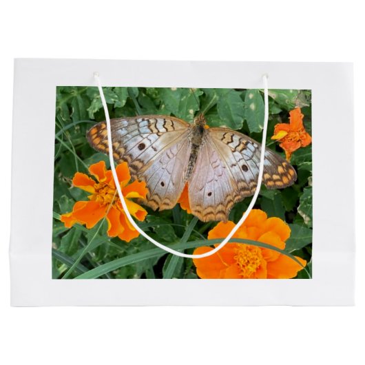 cadeau voor vlinder groot cadeauzakje (Achterkant)
