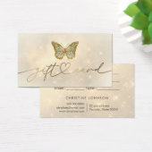 cadeau voor vlinder visitekaartje (Bureau)