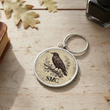 Cadeau voor vogelliefhebber Vintage raaf Donkere a