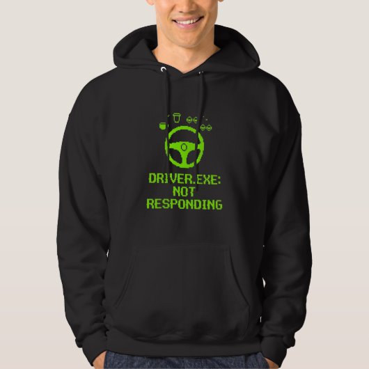 Cadeau voor vrachtwagenchauffeur omdat Driver Exe Hoodie (Voorkant)