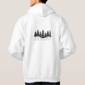 Cadeau voor vrijgezellenweekend in de bossen hoodie (Achterkant)