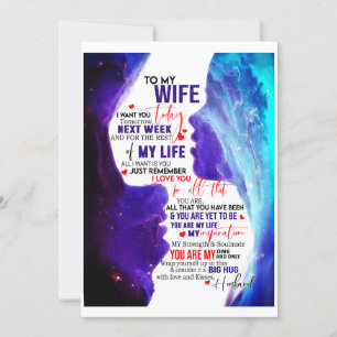 Cadeau voor vrouw Brief aan mijn vrouw liefde va Kaart