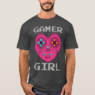 Cadeau voor vrouwelijke gamer meisje video gaming  t-shirt