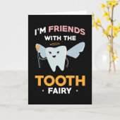 Cadeau voor vrouwelijke tandarts kaart (Gele Bloem)