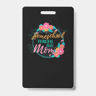 Cadeau voor vrouwelijke thuisonderwijzer Funny Hom Badge