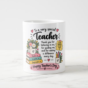 Cadeau voor waardering van leraren Gelukkige Dag Grote Koffiekop