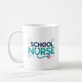 Cadeau voor waardering van schoolverpleegster koffiemok