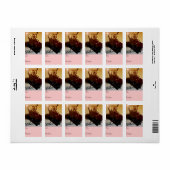 cadeau voor warme chocolade label (Full Sheet)