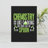 Cadeau voor wetenschapper | Scheikunde is als koke Kaart (Staand voorkant)