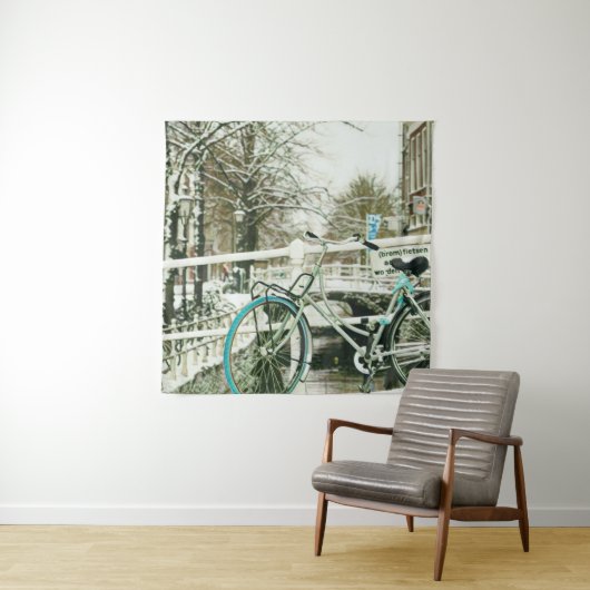 Cadeau voor wielrenliefhebber wandkleed (In situ)