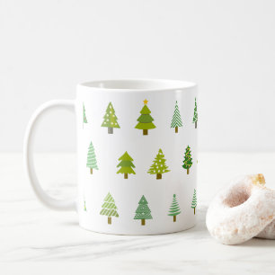cadeau voor witte kerstboom koffiemok