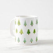 cadeau voor witte kerstboom koffiemok (Voorkant links)