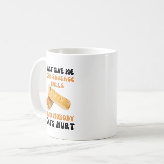 cadeau voor worst bij rolletjes - mok (Voorkant links)